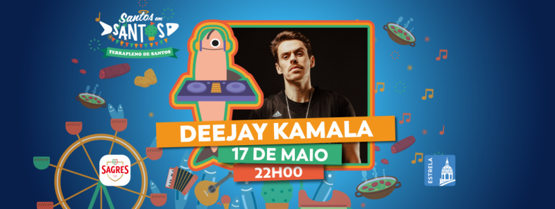 Deejay Kamala no Santos em Santos