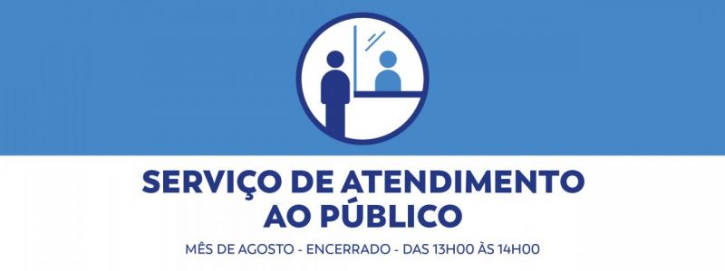 Serviço de atendimento ao público - agosto