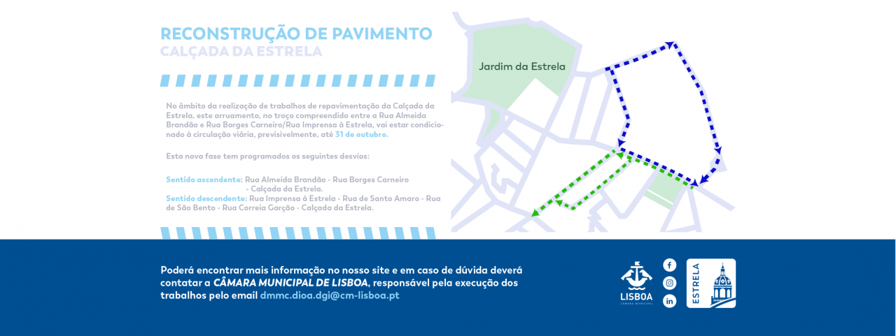 Reconstrução de Pavimento Calçada da Estrela