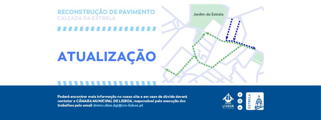 Reconstrução de Pavimento Calçada da Estrela - Atualização