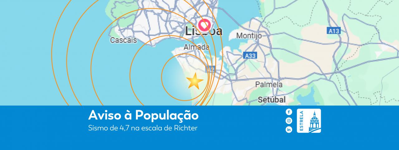 Aviso à População - Sismo magnitude 4,7 Escala de Richter