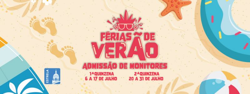 Admiss&atilde;o Monitores F&eacute;rias de Ver&atilde;o 