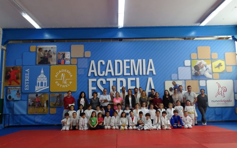 Aula aberta de Judo na Academia Estrela com a presença de Nuno Delgado