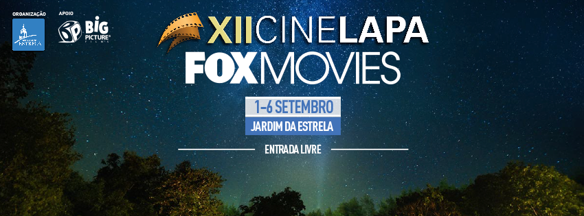 XII CINE LAPA | Cinema ao Ar Livre |De 1 a 6 de SETEMBRO