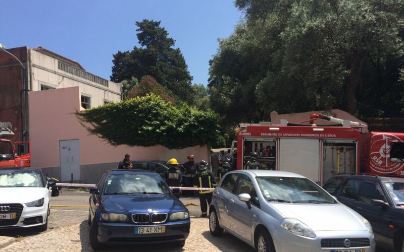 Incêndio na Tapada das Necessidades