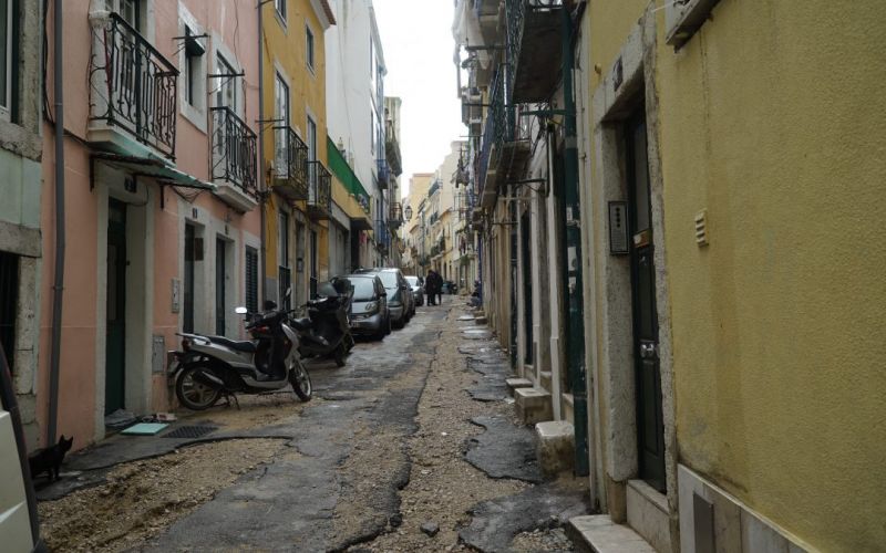 Intervenção na Rua das Madres