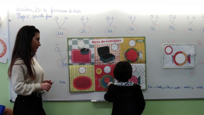 Uma refeição saudável na Escola 72