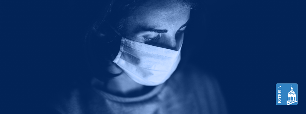 Máscaras de proteção distribuídas nas instituições da Estrela