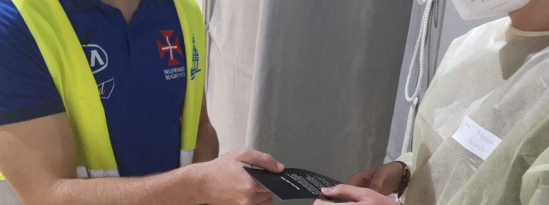 Instituições desportivas voluntárias no apoio no Centro de Vacinação contra a COVID-19